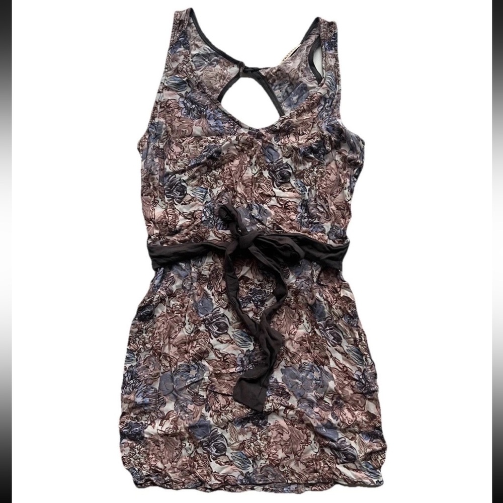 Vintage Phanuel Sleeveless Women’s Fitted Mini Dress S Y2K Boho Floral Feminine